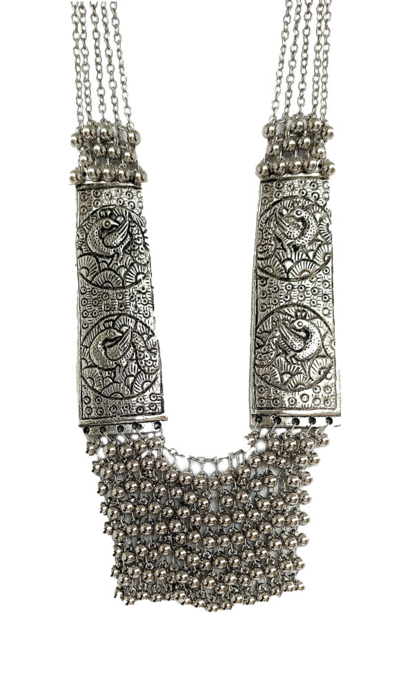 Silver Oxidized Necklace
