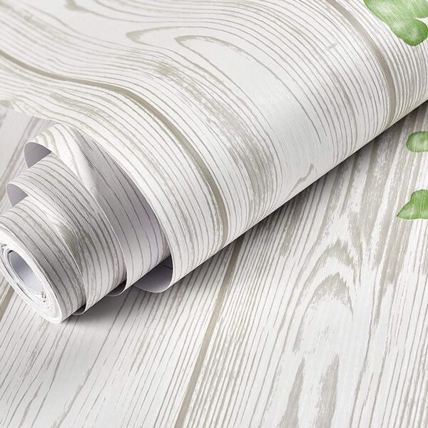 White Wood Texture Wallpaper