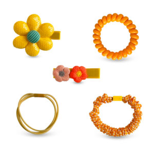 Orange Hair accessory Set