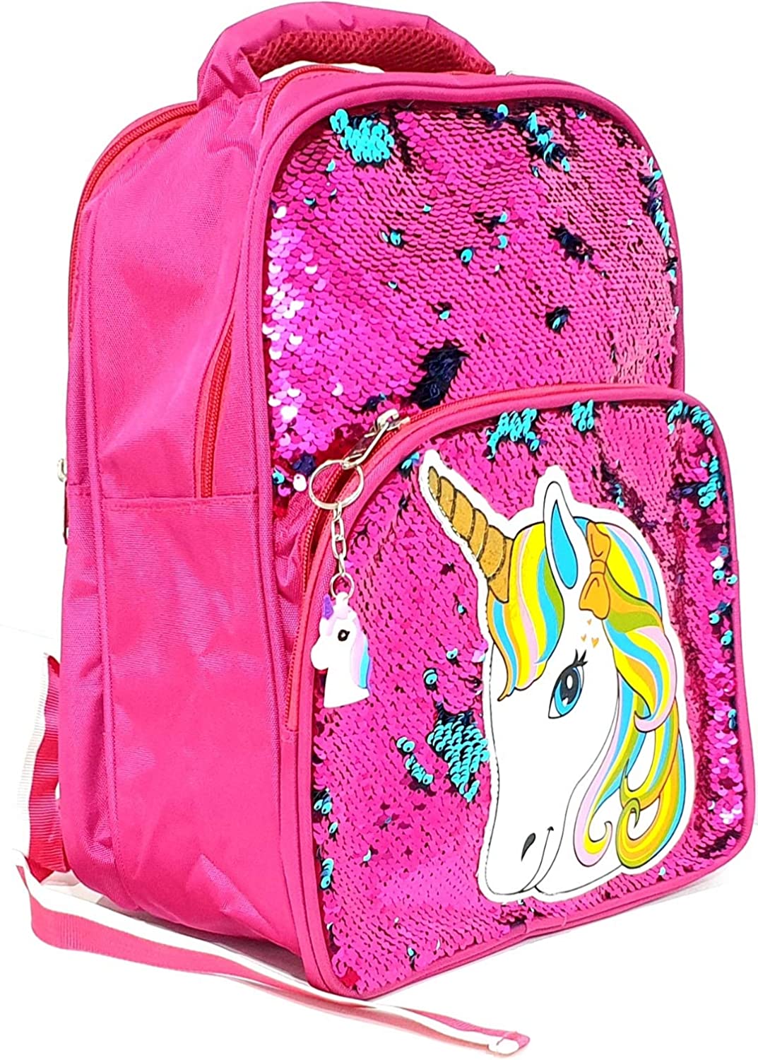 Cute Unicorn Printed Sequins Backpack | Magic Of Gifts