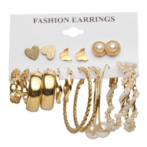 Pearl Beaded Golden Earring