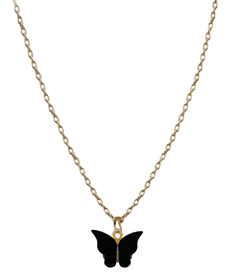 Butterfly Necklaces in 18K Yellow Gold - Burst of Arabia