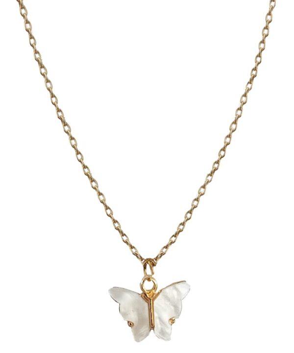 White Butterfly Pendant