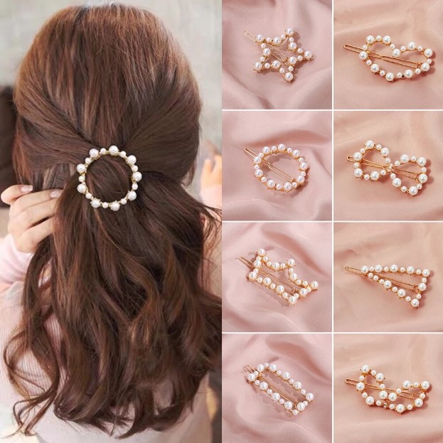 Buy Hair Flare Hair Accessories for Women Stylish 1843 Pins Artificial  Flowers Accessories Pearl Medium Pack of 1 Online at Low Prices in India   Amazonin