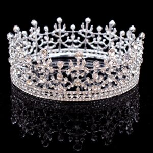 Silver large crown hairband