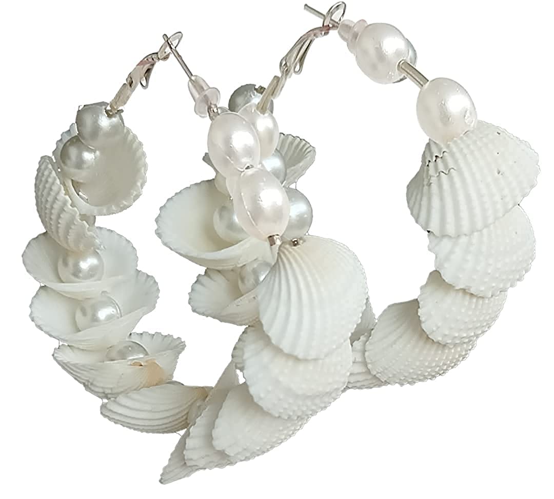 Certified White Round Pearl Earring-2ct - Shraddha Shree Gems
