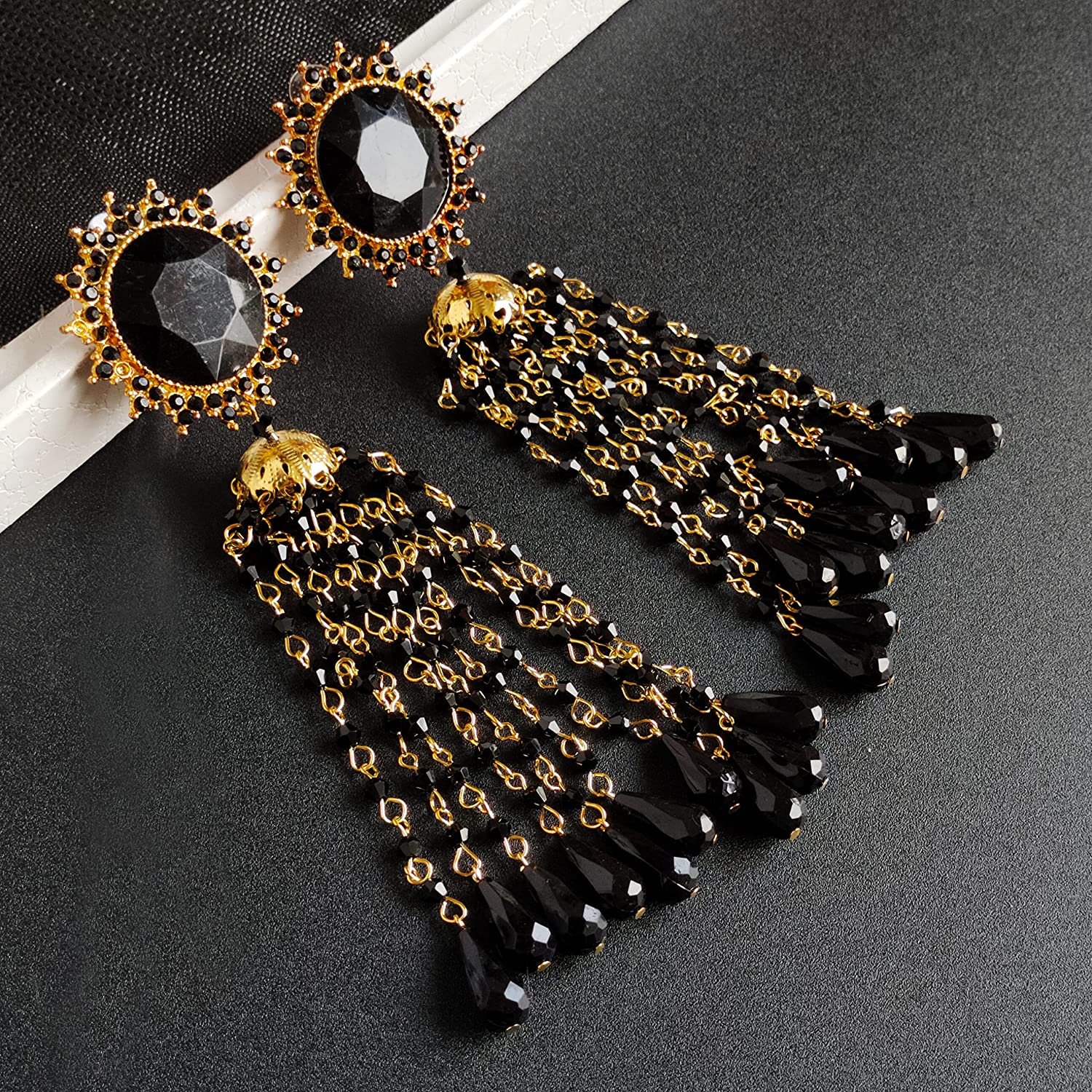 Shining Diva Fashion Jewellery Antique Black Earrings for Women and Girls  (9819er) : Amazon.in: Jewellery