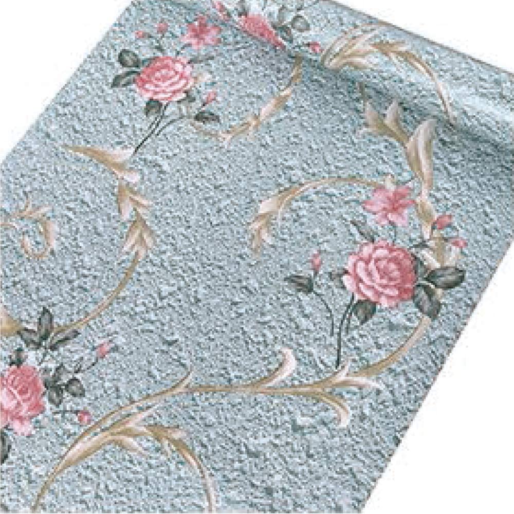 Grey and White Floral Wallpaper on Concrete  About Murals