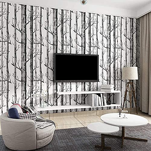 3D Birch tree Wallpaper