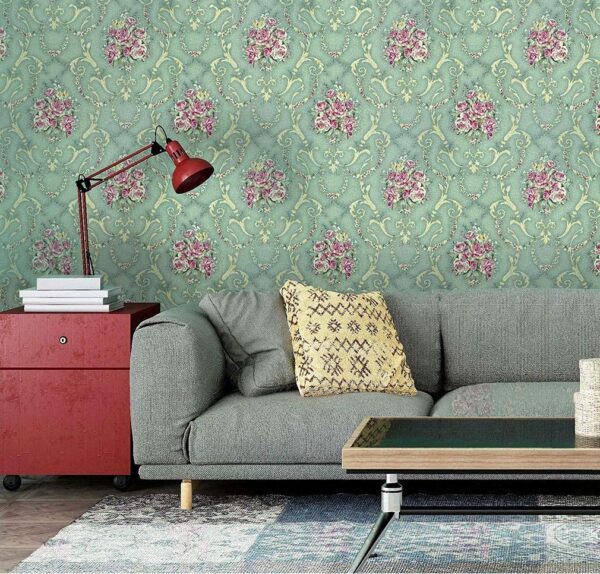 Green Flower Wallpaper-1