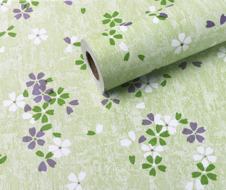 NUS3621  Green Primitive Leaves Peel and Stick Wallpaper  by NuWallpaper