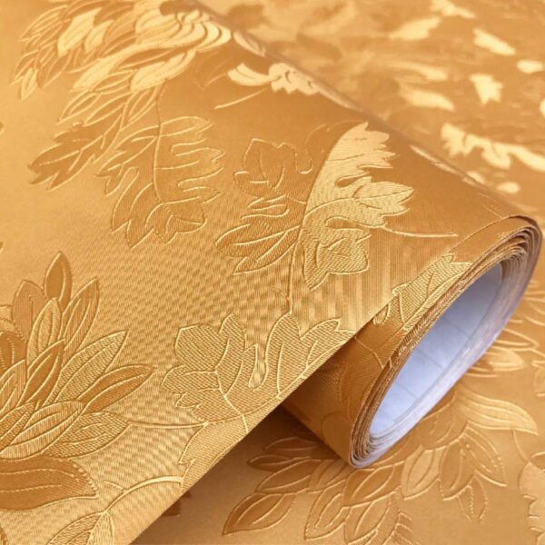 3D Golden Flower Wallpaper