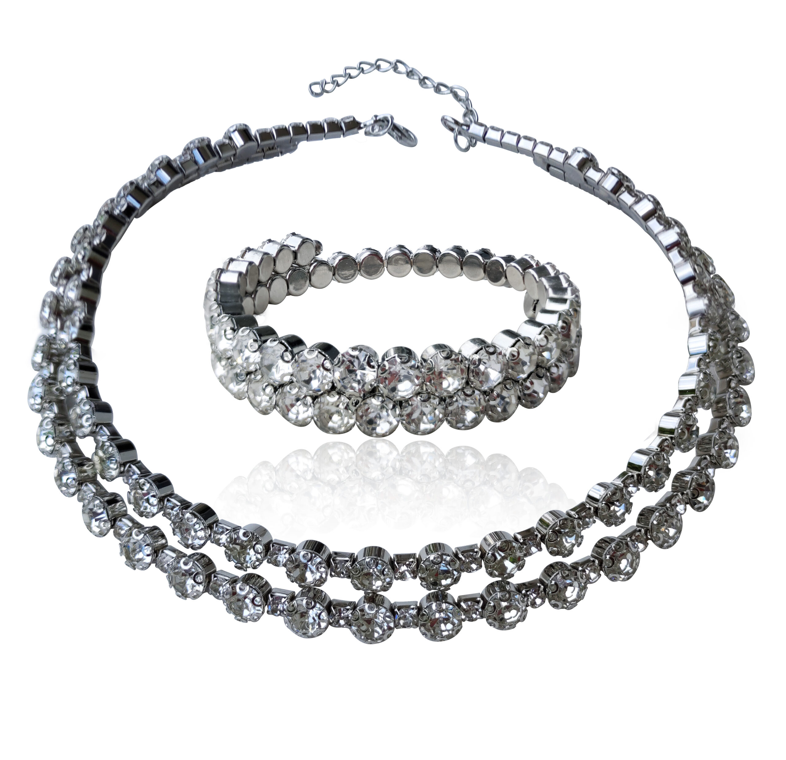 Rhine Silver Choker/Bracelet