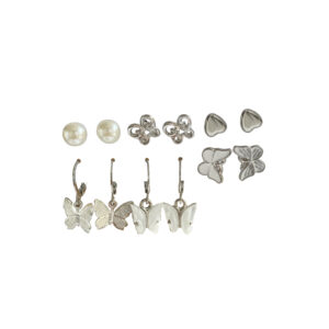 silver butterfly earring