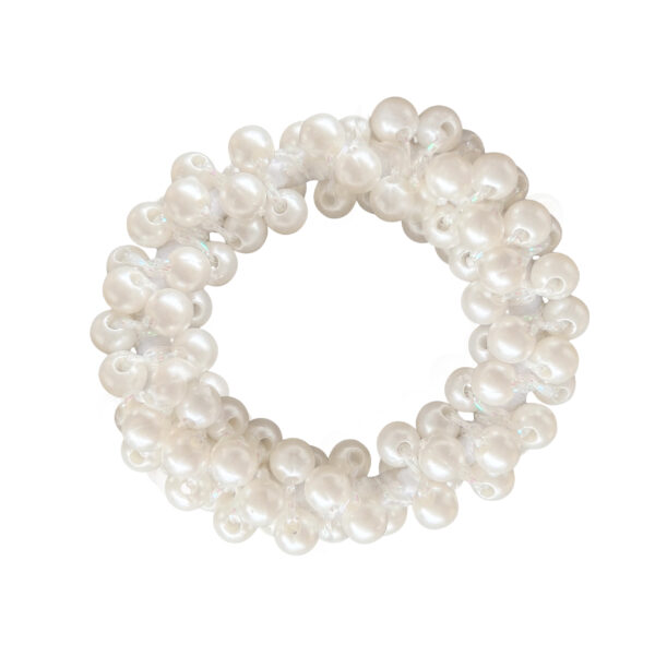 white pearl rubber band