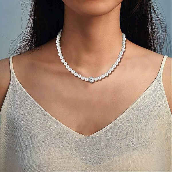 8KR1RAWM brishow wedding pearl necklace set
