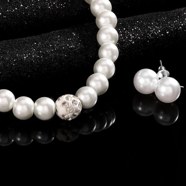 8KR1REKU brishow wedding pearl necklace set