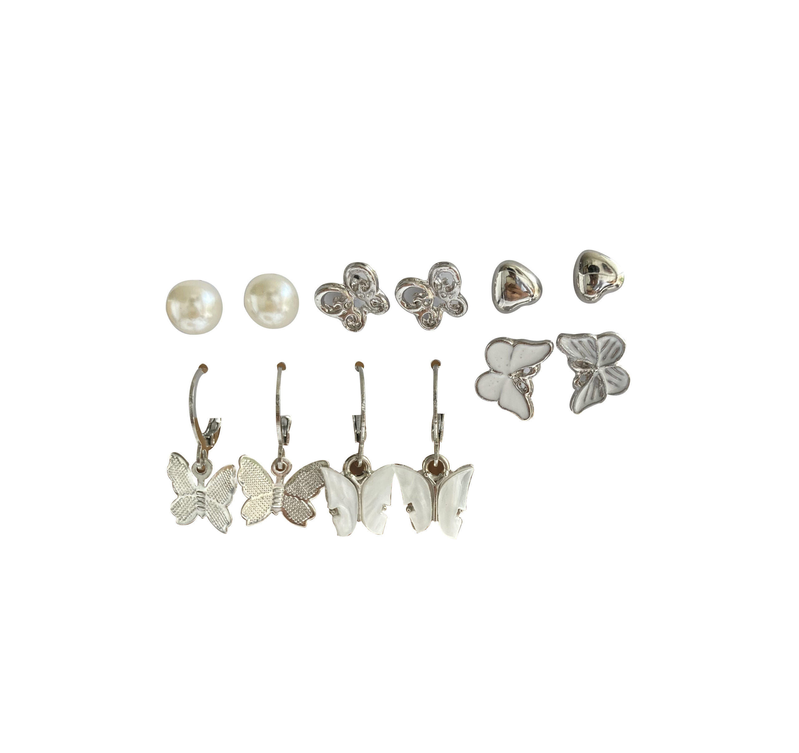 Priscilla Butterfly Earrings (Silver) – Love Stylize