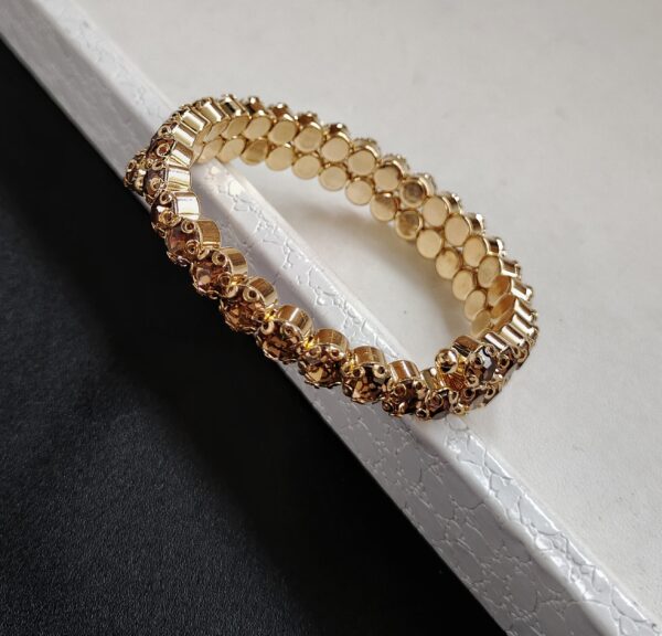 Rhinestone Golden Bracelet