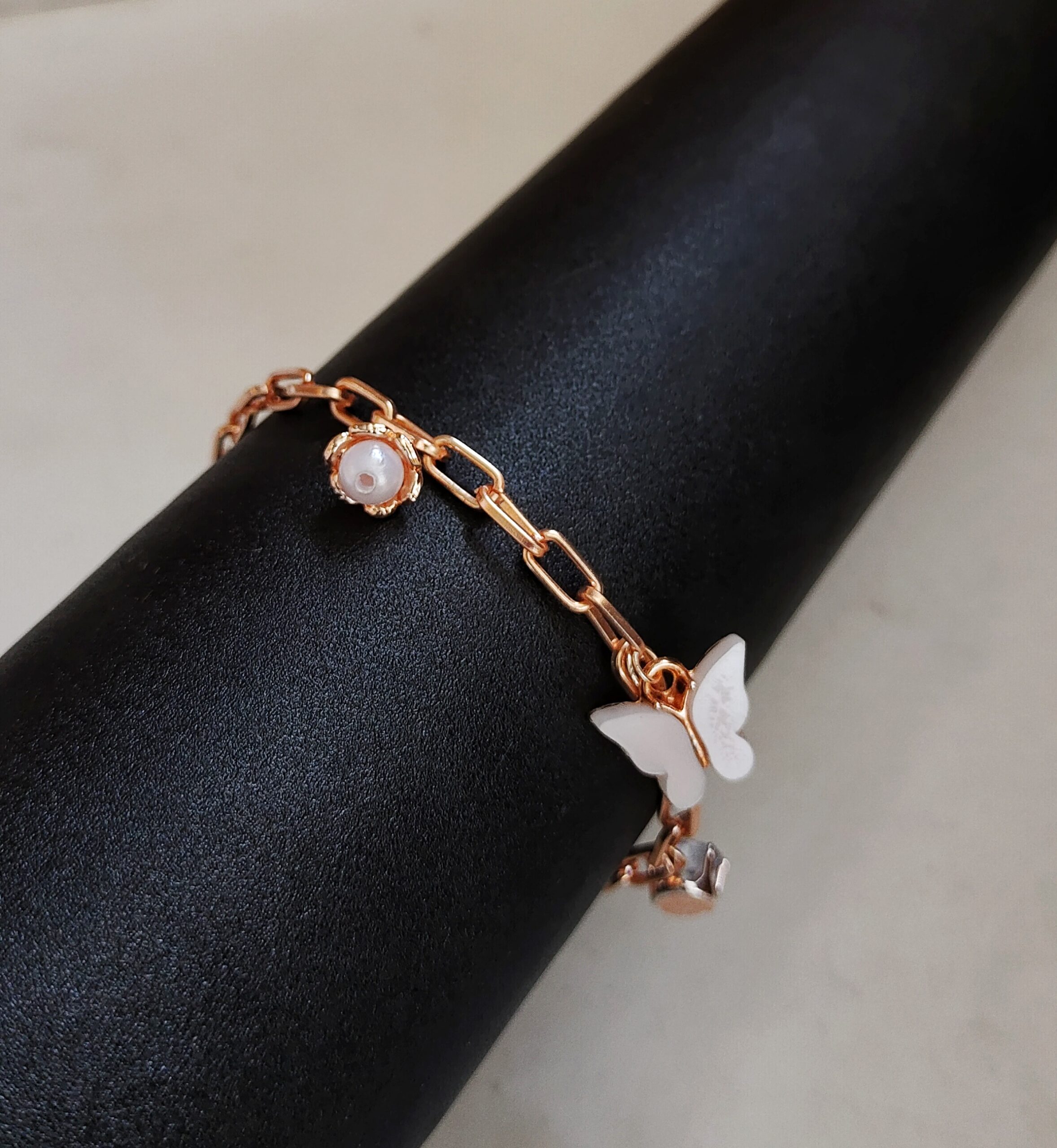 Real Rose Gold Bracelet for Womens at Candere by Kalyan Jewellers.