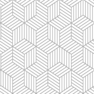 3D Grey Hexagon Wallpaper