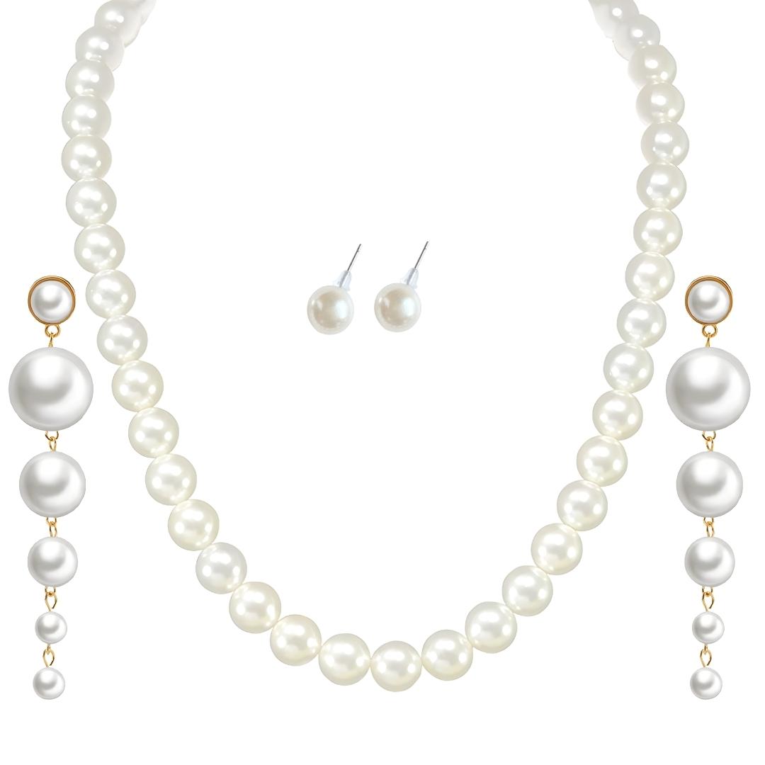 Pearl Necklace Earring/Stud